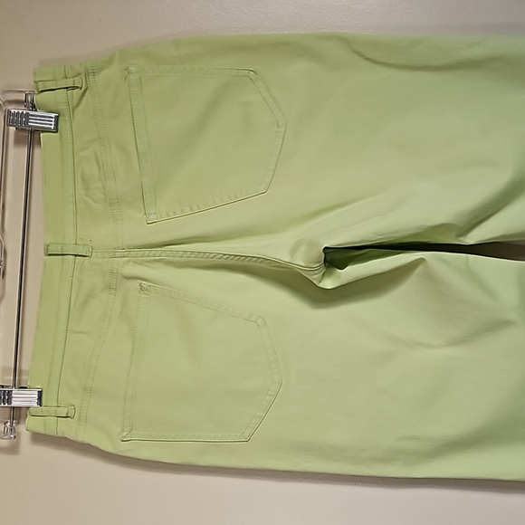 Talbots stretch lime green straight leg pants jeans size 6P - Picture 6 of 15